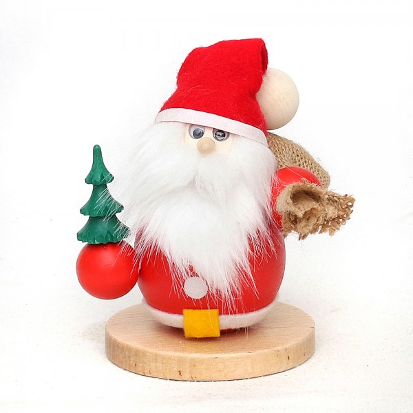 Holz Räucherfigur Weihnachtsmann, rot 9 x 9 x 14 cm